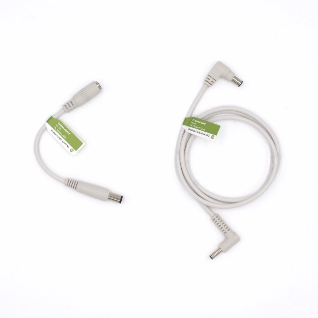 DC Cable & Charging Adapter Battery Kit for Transcend Micro Kit